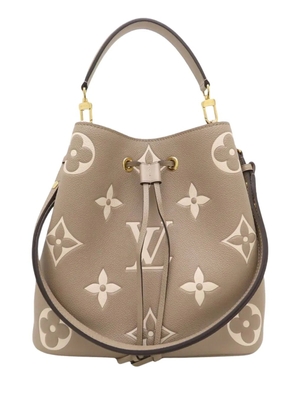 Louis Vuitton Pre-Owned 2021-2026 Monogram Giant Bicolor Empreinte Neonoe MM bucket bag - Brown