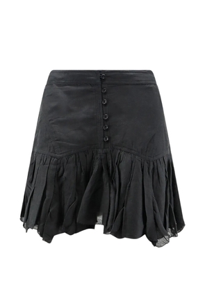 MARANT ÉTOILE Daneen button-down ruffled mini skirt - Black