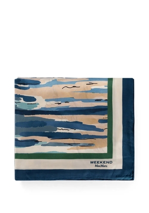 Weekend Max Mara graphic-print scarf - Blue