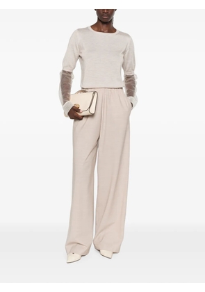 Fabiana Filippi sheer-panel top - Neutrals