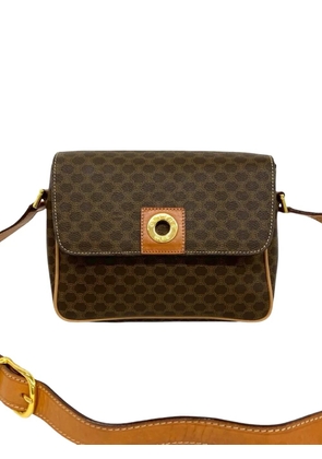 Celine Pre-Owned 2011 Macadam Coated Canvas crossbody bag - Brown