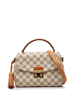 Louis Vuitton Pre-Owned 2016 Damier Azur Croisette satchel - White