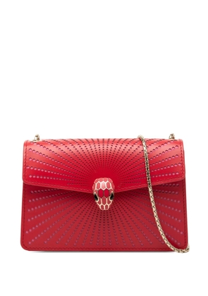 Bvlgari Pre-Owned 2010-2026 Small Laser Cut Calfskin Serpenti Forever Diamond Blast Sunshine crossbody bag - Red