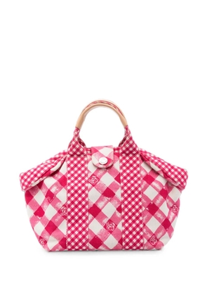 CHANEL Pre-Owned 2010-2011 gingham tote bag - Pink