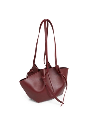 Yuzefi Mochi knotted leather tote bag - Red