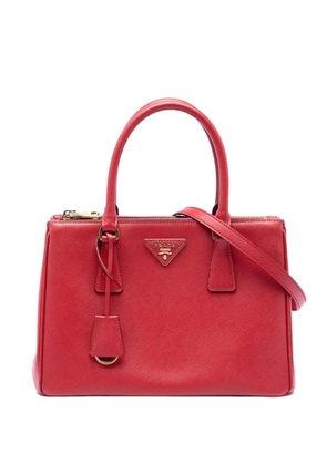 Prada Pre-Owned 2010-2026 Medium Saffiano Galleria Double Zip satchel - Red