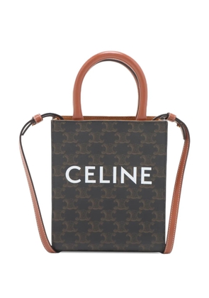 Celine Pre-Owned 2000-2026 Mini Triomphe Coated Canvas Vertical Cabas satchel - Brown
