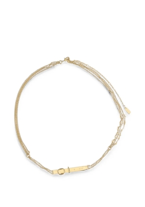 Chloé logo-lettering buckle-detail belt - Gold