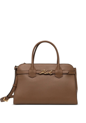 Karl Lagerfeld K/Signature tote bag - Brown