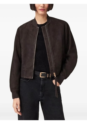AllSaints Orten suede bomber jacket - Brown