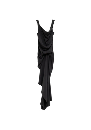 Rick Owens draped asymmetrical dress - Black