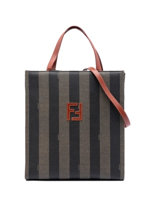 Fendi Pre-Owned 20th Century Pequin Coated Canvas FF Convertible backpack - Brown