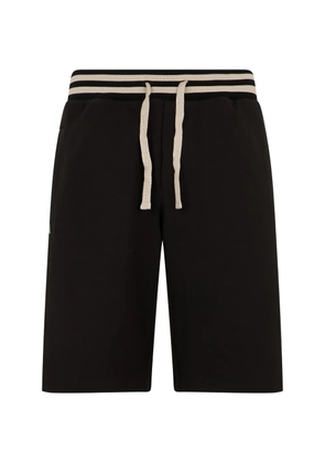 Paul & Shark drawstring-waist striped-trim shorts - Black