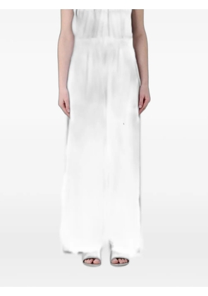 Tela paperbag-waist drawstring palazzo pants - White