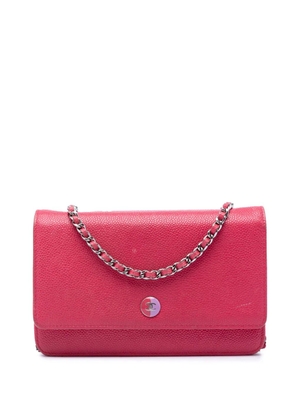CHANEL Pre-Owned 2012-2013 Caviar Bicolor CC Wallet On Chain crossbody bag - Pink