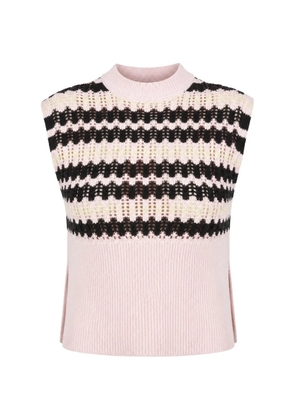 Plan C striped vest - Pink