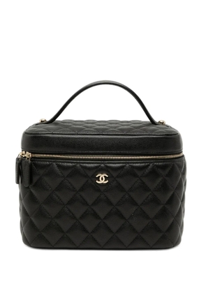 CHANEL Pre-Owned 2021-2026 Medium CC Quilted Caviar Case vanity bag - Black