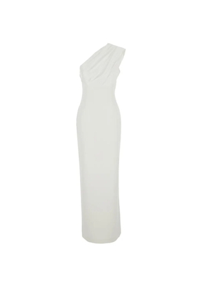 Solace London Gracie one-shoulder draped maxi dress - Neutrals