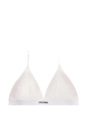 Love Stories Darling triangle bralette - White