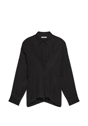 Helmut Lang cinched long-sleeve shirt - Black