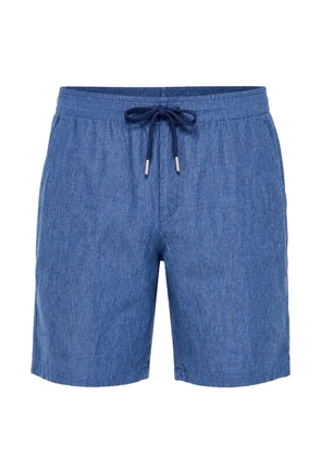 PATRICK ASSARAF drawstring linen deck shorts - Blue