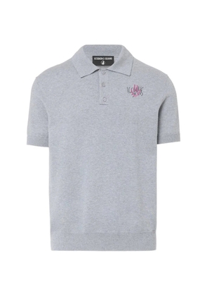 Iceberg logo-embroidered polo shirt - Grey
