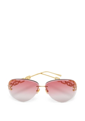 Louis Vuitton Pre-Owned Jewel Pilot sunglasses - Pink