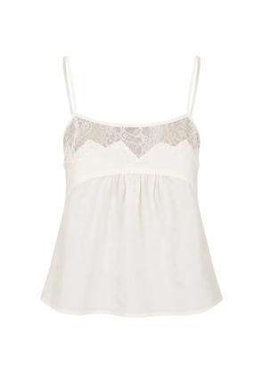 HERSKIND Paulo lace-trim top - White