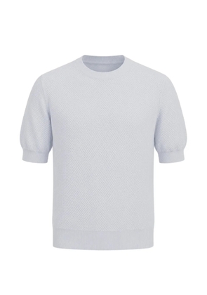 Gran Sasso basket-weave T-shirt - Blue