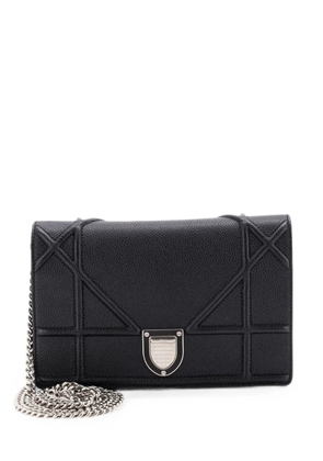Christian Dior Pre-Owned Diorama Wallet on Chain Leather clutch bag - Black