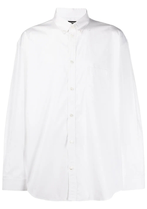 Balenciaga logo print shirt - White