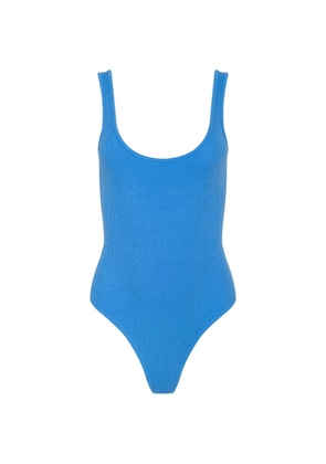L'Agence Nica scoop-neck ribbed bodysuit - Blue