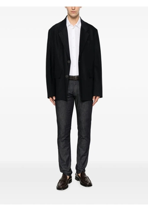 Emporio Armani logo-plaque jeans - Blue