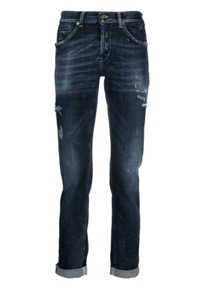DONDUP slim-cut rolled-hem jeans - Blue