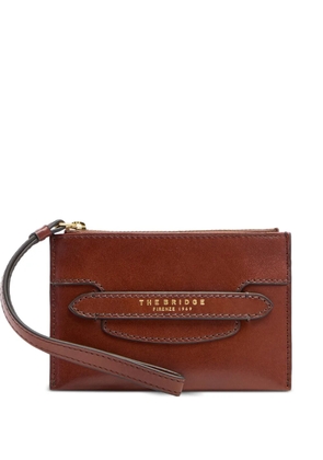 The Bridge logo wristlet clutch bag - Brown