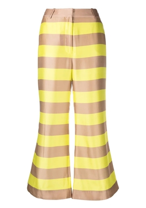 ZIMMERMANN Wonderland striped flared trousers - Yellow