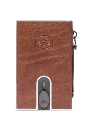 The Bridge Story rfid slider-mechanism leather card holder - Brown