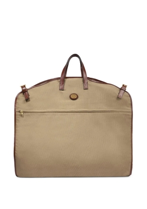 The Bridge Story Viaggio Softi leather-trim garment bag - Brown