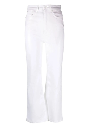 rag & bone high-waist cropped jeans - White
