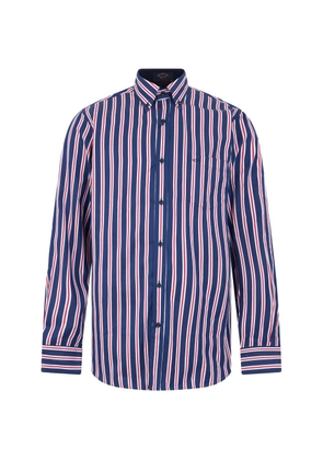 Paul & Shark striped long-sleeve shirt - Blue