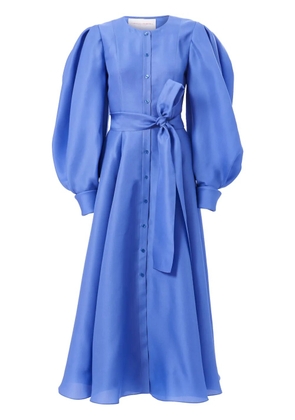 Carolina Herrera puff-sleeve shirt dress - Blue