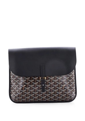 Goyard Pre-Owned Coursier Messenger Bag Coated Canvas and Leather crossbody bag - Black