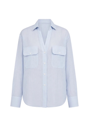 Kulson flap-pocket shirt - Blue