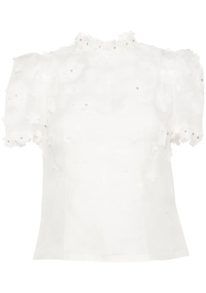 ZIMMERMANN Matchmaker Lift Off appliquéd blouse - White