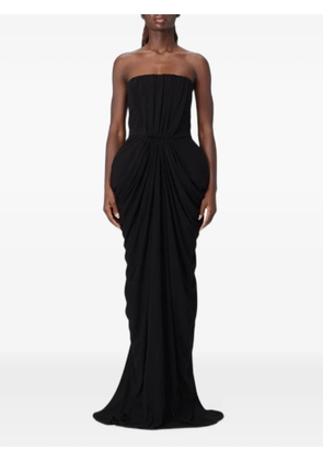 Stella McCartney draped strapless gown - Black