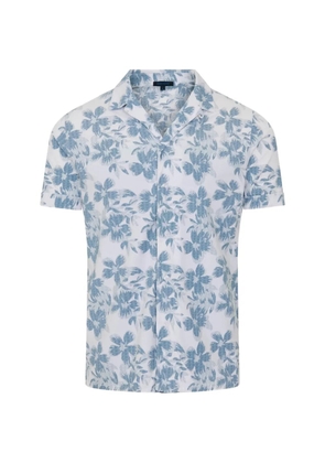 PATRICK ASSARAF floral-print short-sleeve shirt - White