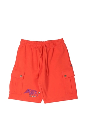 Chrome Hearts Matty Boy Sick Hearts cargo track shorts - Orange