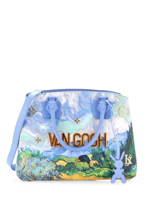 Louis Vuitton Pre-Owned Montaigne Handbag Limited Edition Jeff Koons Van Gogh Print Canvas MM satchel - Blue