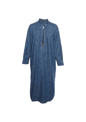 Valentino Garavani Pre-Owned VLogo denim kaftan dress - Blue
