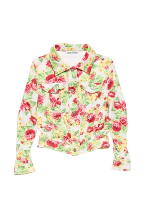 Acne Studios floral cotton jacket - Neutrals